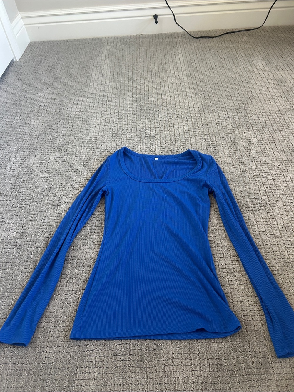 Amazon Women’s Long Sleeve Scoop Neck Top - Royal Blue